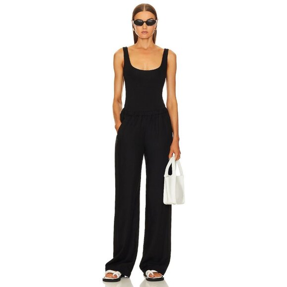 Enza Costa Everywhere Pants in Black 1 Small New Womens Relaxed Trousers - Picture 1 of 14